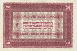 Olaszország/katonai kiadások 1918. 20L T:II kissé restaurált