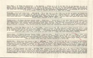 1942. "48. Magyar Királyi Osztálysorsjáték" negyedik osztály egy egész sorsjegye T:I