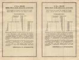 1928. "Az 50. Jubileumi Magyar Kir. Állami Sorsjáték" 1/2 "A" és "B" s...