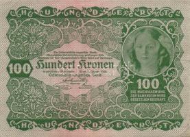 Ausztria/Osztrák-Magyar Bank 1922. 100K (2x) T:II,II-