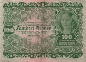 Ausztria/Osztrák-Magyar Bank 1922. 100K (2x) T:II,II-