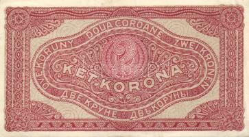 1920. 2K "2ab / csillag" (4x) közte sorszámkövetéssel is T:II+ hajtatlanok