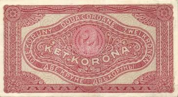 1920. 2K "2ab / csillag" (4x) közte sorszámkövetéssel is T:II+ hajtatlanok