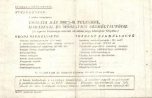 1961. "VIT Sorsjegy" 3,5Ft T:II/II-