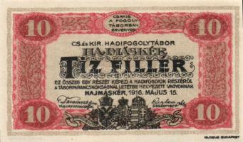 Hajmáskér/hadifogolytábor 1916. május 15. 10f T:I