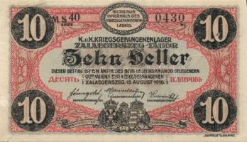 Zalaegerszeg/hadifogolytábor 1916. augusztus 15. 10f T:I