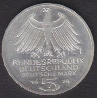 NSZK 1979. 5M Ag "Archäologisches Institut" T:2 kis ph