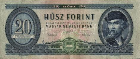 1957. 20Ft + 1962. 20Ft + 1965. 20Ft + 1980. 20Ft T:II,III