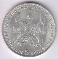 NSZK 1978. 5M Ag "Gustav Stresemann" T:1-/2+