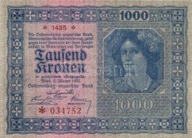 1912. 100K + 1913. 20K + 1915. 10K + 1917. 2K + 1920. 1000K + 1922. 1000K T:vegyes