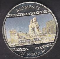 Libéria 2004. 10$ "Szabadság pillanatai-Trójai háború" multicolor tanúsítvánnyal T:PP