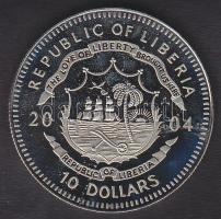 Libéria 2004. 10$ "Szabadság pillanatai-Trójai háború" multicolor tanúsítvánnyal T:PP