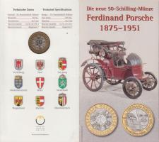 Ausztria 2000. 50Sch "Porsche" Bi T:BU papír dísztokban