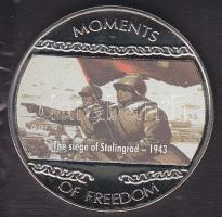 Libéria 2004. 10$ "Szabadság pillanatai-Sztálingrád ostroma" multicolor tanúsítvánnyal T:PP