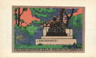 Budapest XIV. Anonymus szobra (A Magyar Földrajzi Intézet kiadása)