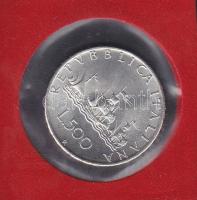 Olaszország 1958R. 500L Ag "Kolombusz hajói" T:1-