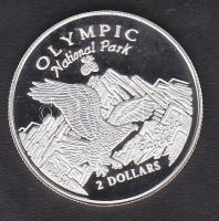 Cook-szigetek 1996. 2$ Ag "Nemzeti Park" T:PP