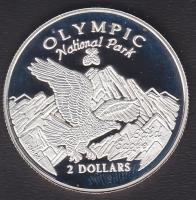 Cook-szigetek 1996. 2$ Ag "Nemzeti Park" T:PP