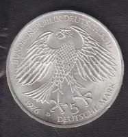 NSZK 1976. 5M Ag "Grimmelshausen" T:1