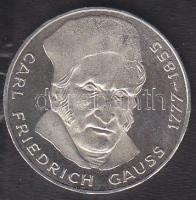 NSZK 1977 5DM Ag "Gauss" tanúsítvánnyal T:PP