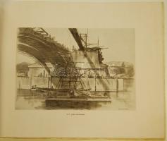 1947 Az ujjáépülő Margithíd. Album Zádor István rajzaival. Jó állapotban