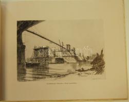 1947 Az ujjáépülő Margithíd. Album Zádor István rajzaival. Jó állapotban