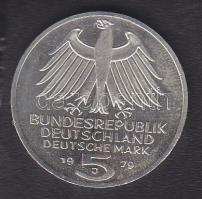 NSZK 1979. 5M Ag "Archäologisches Institut" T:PP