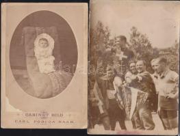 cca 1870-1890 6 db keményhátú fotó + 3 egyéb érdekes fotó / 9 vintage photos
