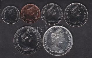Kanada 1966. 50c + 1981. 1c + 5c + 10c + 25c + 50c T:1
