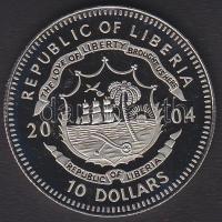 Libéria 2004. 10$ "Szabadság pillanatai- Mózes kivezeti népét Egyiptomból" multicolor tanú...