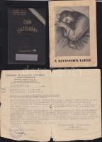 Vegyes hagyaték tétel, okmányok, (rendkívüli joghallgató leckekönyve) néhány fotó