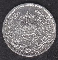 Német Birodalom/Császárság 1914A 1M Ag tanúsítvánnyal T:1/2