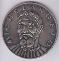 DN. Michelangelo fém emlékérem. Szign: K.K.Gy (Kiss Kovács Gyula) T:2