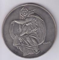 DN. Michelangelo fém emlékérem. Szign: K.K.Gy (Kiss Kovács Gyula) T:2