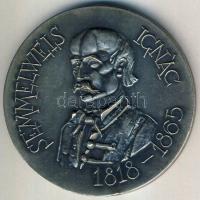 DN. Semmelweis Ignác 1818-1865. fém emlékplakett T:2