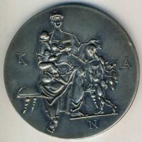 DN. Semmelweis Ignác 1818-1865. fém emlékplakett T:2