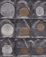 1943-1945. 1P, 2P, 5P + 1946-1953. 2f (5x) + 1946. 20f (2x) T:2,3