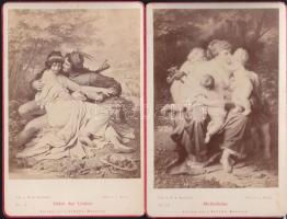 cca 1870-1890 7 db keményhátú fotó jó fotósoktól, benne Klösz, Beck Fülöp, divat/ 7 vintage photos