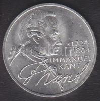 NSZK 1974. 5M Ag "Kant" T:1-