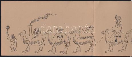 1982 Kaján Tibor: Utazás Iróniába kihajtható kiállítási katalógus