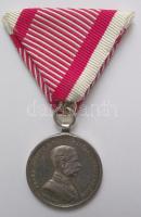 1914. I. V.H. I. osztályú ezüst Vitézségi Érem "Der Tapferkeit" Ag hadi érdemérem, mellszalaggal T:2