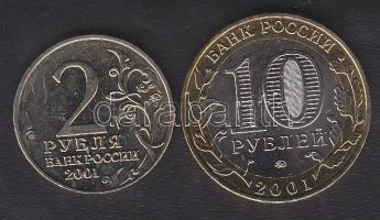 Oroszország 2001sp. 2R "Gagarin + 10R "Gagarin" T:BU