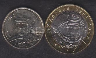 Oroszország 2001sp. 2R "Gagarin + 10R "Gagarin" T:BU