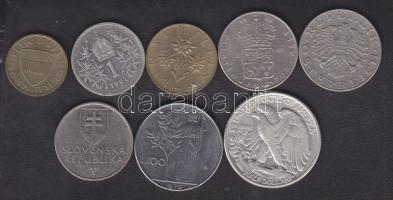 Kis világpénz tétel ezüstökkel: Ausztria 1901. 1K Ag + USA 1944. 1/2$ "Walking Liberty" ös...