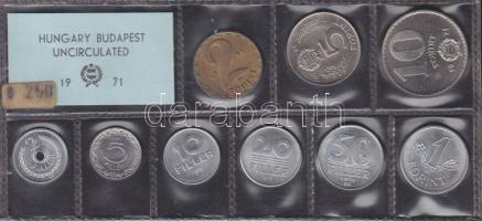 1971. Forgalmi szett 2f-10Ft 9klf db T:1