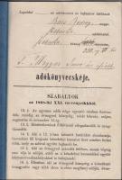 1871-1873 Öttömösi és szabadkai polgár adókönyve