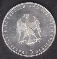 NSZK 1977. 5M Ag "Kleist" tanúsítvánnyal T:exPP