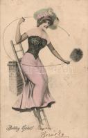 New Year, chimney sweeper lady (Rb)