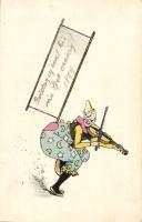 1899 Clown, violin