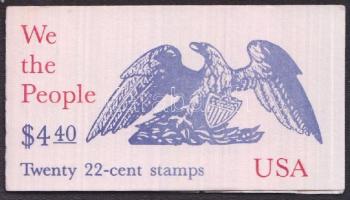Bicentenary of the constitution stamp booklet (Mi 1943-1947), 200 éves alkotmány bélyegfüzet (Mi 1943-1947), 200 Jahre Verfassung der Vereinigten Staaten von Amerika Markenheftchen (Mi 1943-1947)
